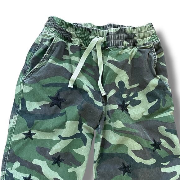 Driftwood Camo Print Star Embroidery Joggers Pants Sz S Cotton Pull On Grunge - Picture 5 of 11
